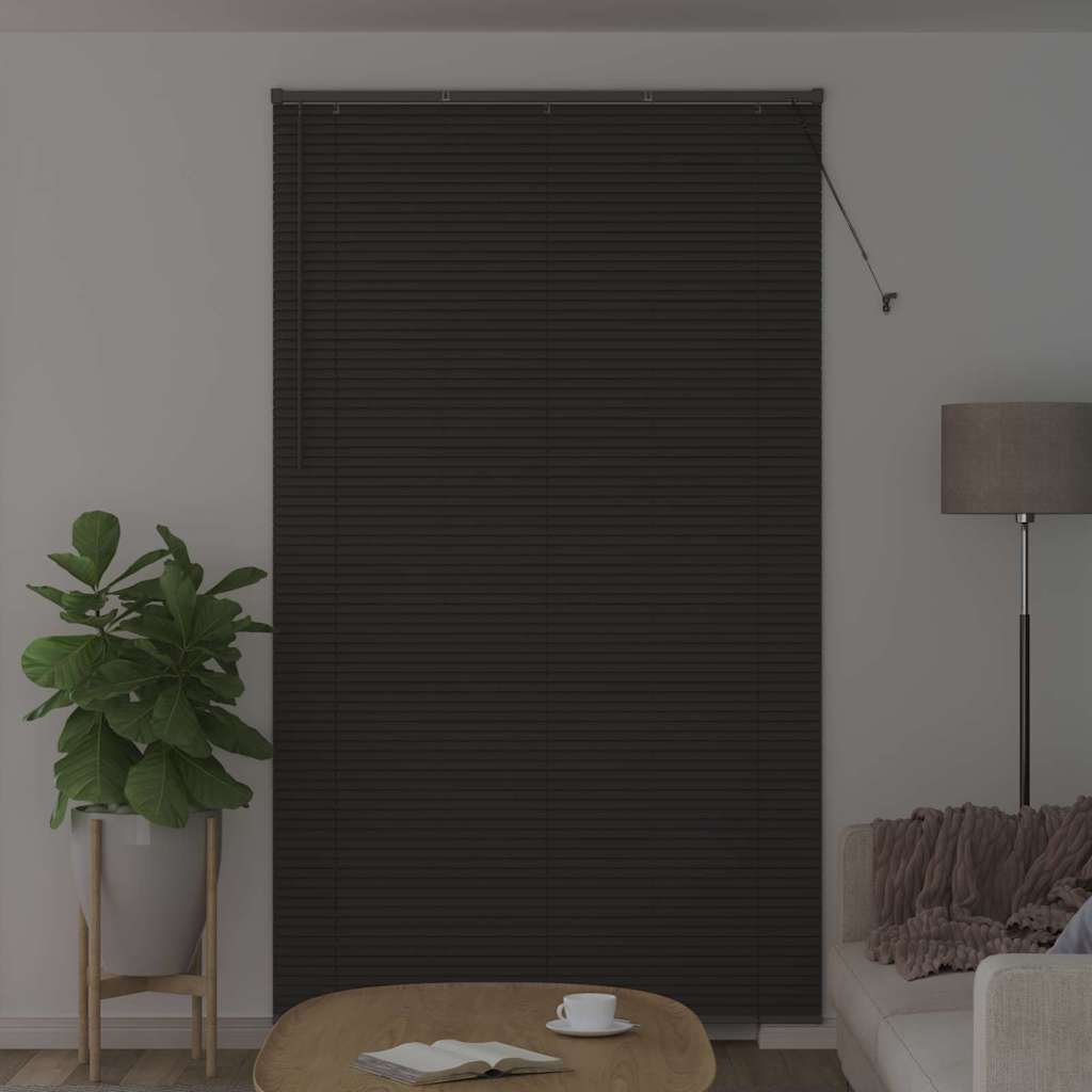 Window Blind with Curtains Manual Dark grey Aluminium